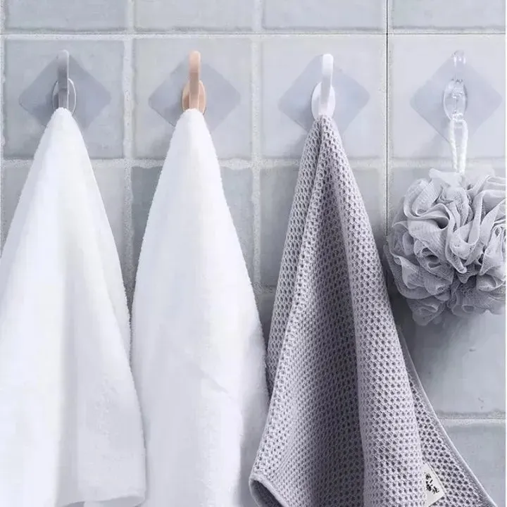 6PCS Sticky Hooks – Strong Clear Wall & Door Hooks — photo 3