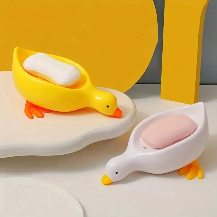 Duck-Shaped Quick Drain Soap Tray – Durable Hygiene Storage — photo 3