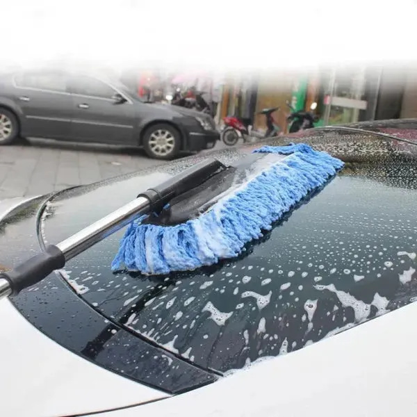 Adjustable Car Cleaning Mop – Long Handle Microfiber Car Wash Brush for Auto Detailing & Dust Cleaning — photo 4