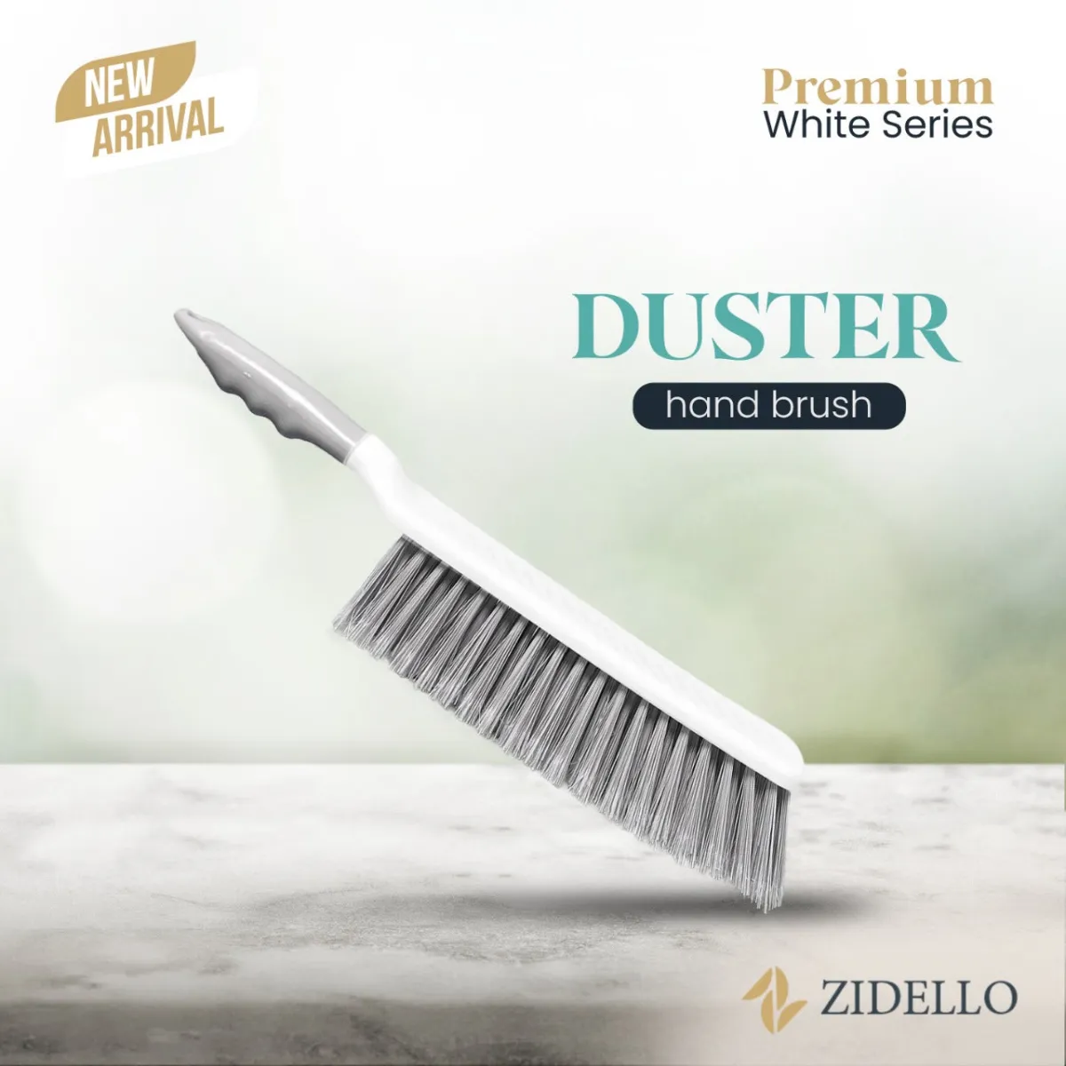 Zidello Premium White Duster Hand Brush