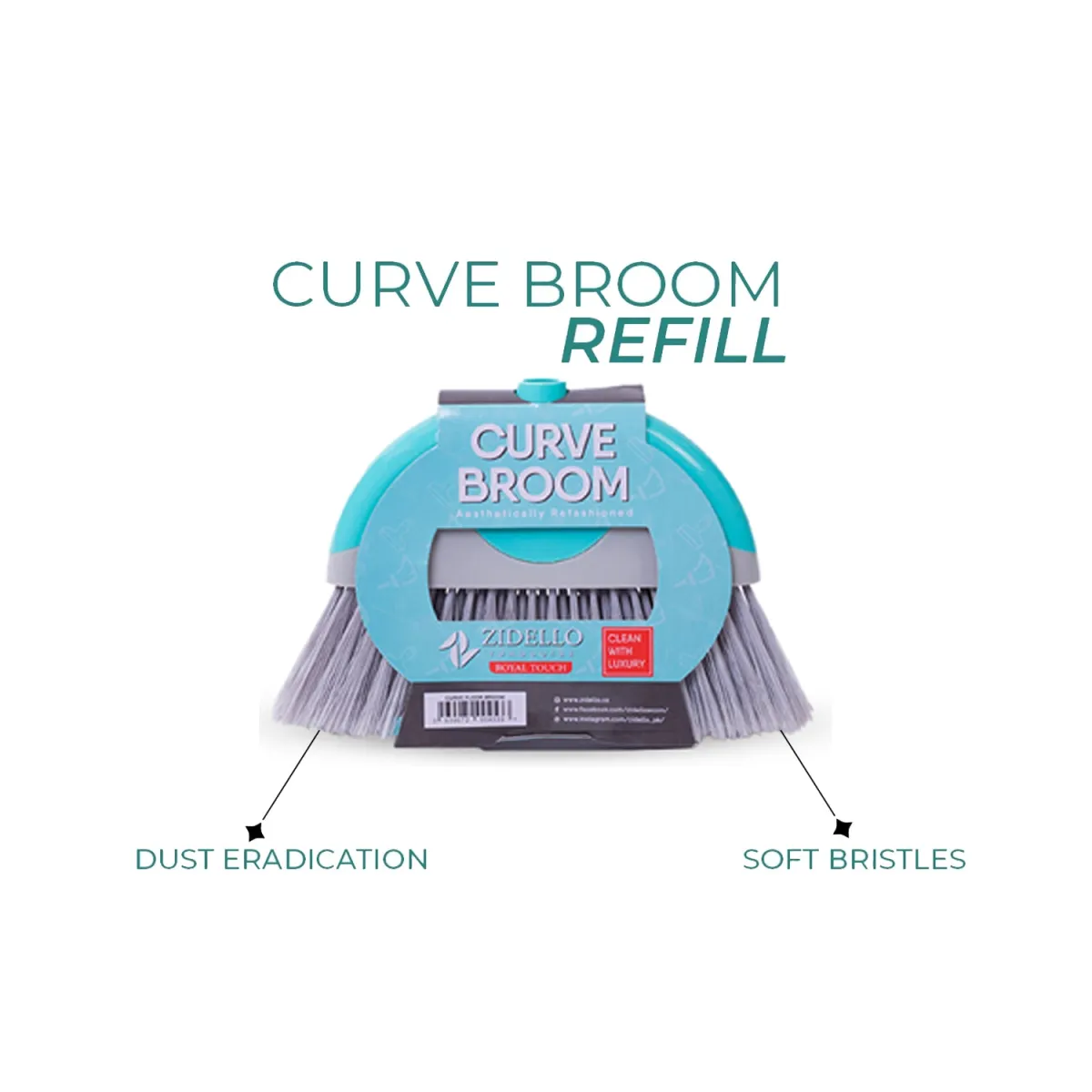 Zidello Sparkling Floor Curve Broom — photo 4