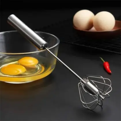 Semi‑Automatic Push Whisk – Egg & Cream Beater Tool
