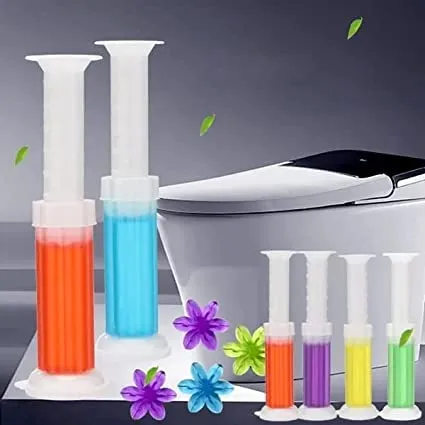 Toilet Cleaning Stamp Gel Toilet Injection Gel Flower Bathroom Cleaner Toilet Gel (random color) — photo 10