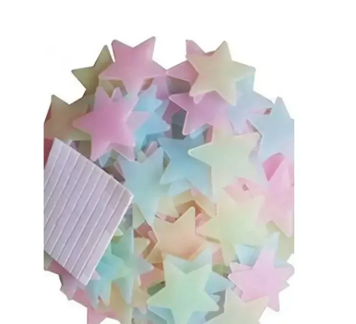 3D Glow Star Wall Stickers – 100PCS Luminous Ceiling Decor — photo 3