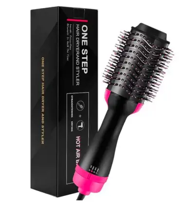 One Step 2 in 1 Hair Dryer & Brush (Dryer + Styler) Brush for Fast Drying, Straightening, Curling
