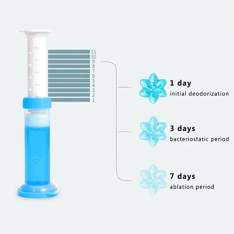 Toilet Cleaning Stamp Gel Toilet Injection Gel Flower Bathroom Cleaner Toilet Gel (random color) — photo 7