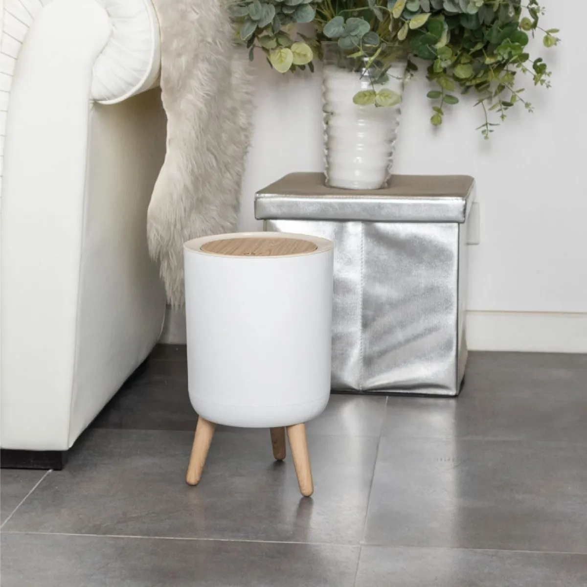 ZIDELLO MODERN PUSH-OPEN BIN – (8L) — photo 2