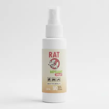 Rat Repellent Spray 50ml – Natural, Safe & Non-Toxic Rodent Deterrent for Home, Kitchen, Car, and Storage Areas