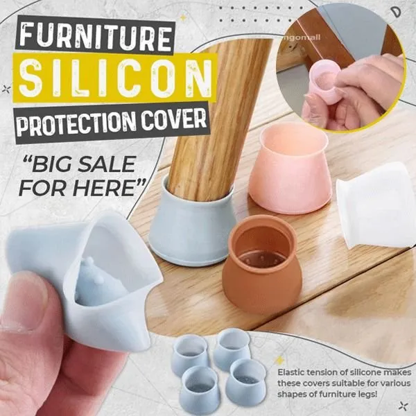 4 Pieces Silicone Chair Protector Set