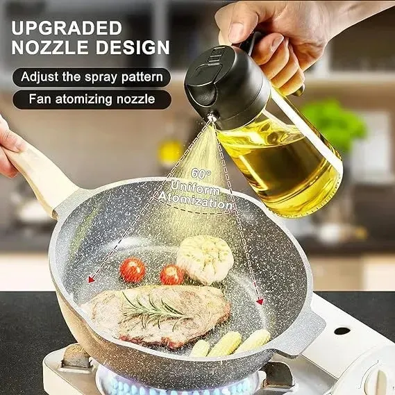 2-in-1 Dual-Function Oil Bottle – 450ML Precision Spray — photo 3